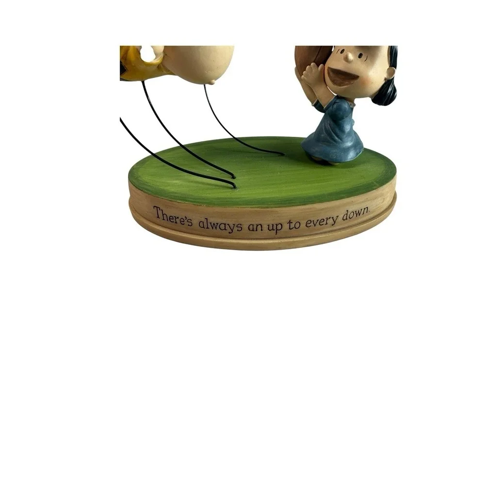 Hallmark Peanuts Charlie Brown Lucy Football Figurine AARGH Quote Base